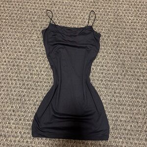 Stylish Black Spaghetti Strap Dress